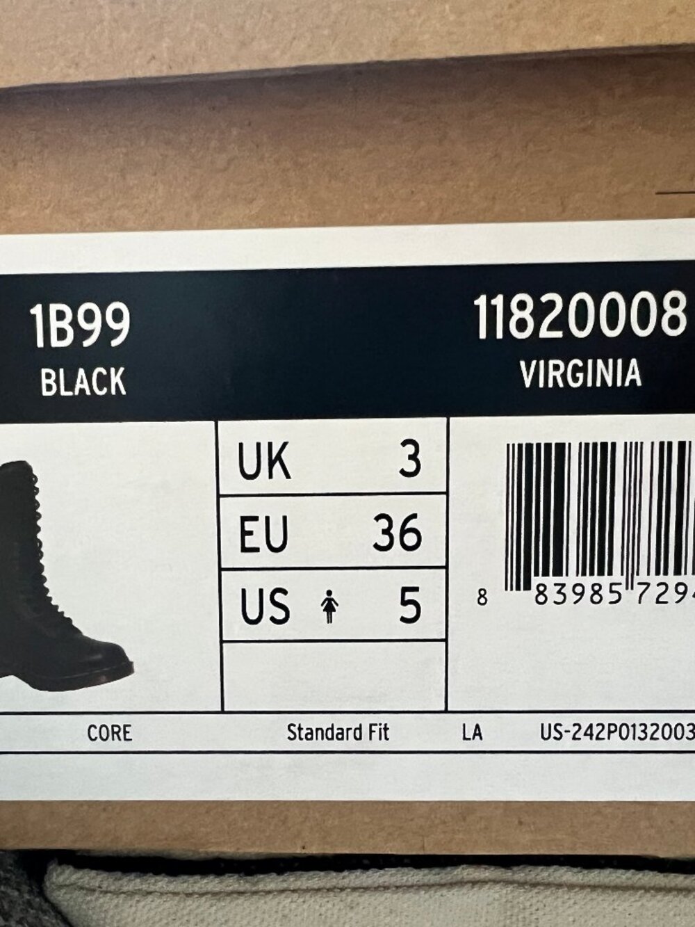 Doc Martens 1B99 14 Eye Zip Boots - Picture 7 of 7